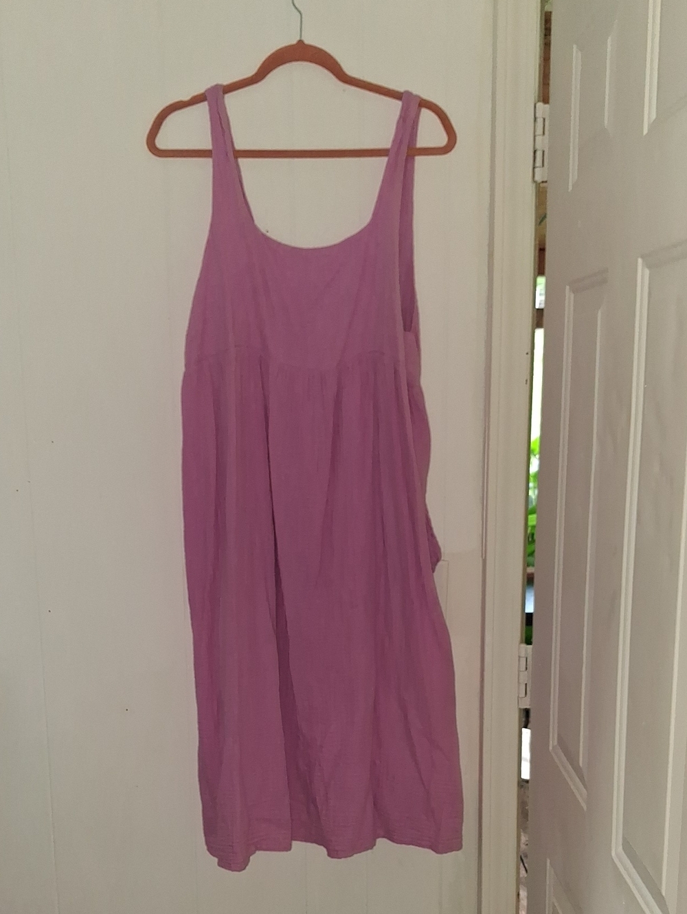 stars above Lavender Scoop Neck Tank Dress With Pockets